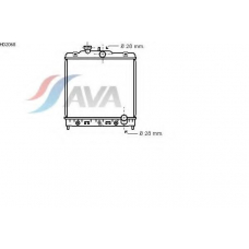 HD2068 AVA Радиатор, охлаждение двигателя