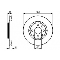 0 986 478 327 BOSCH Тормозной диск