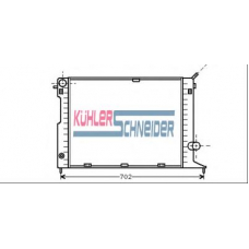 0612601 KUHLER SCHNEIDER Радиатор, охлаждение двигател