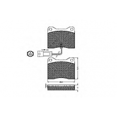 31023 SPIDAN Комплект тормозных колодок, дисковый тормоз