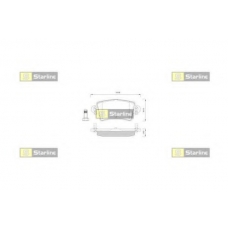 BD S251 STARLINE Комплект тормозных колодок, дисковый тормоз