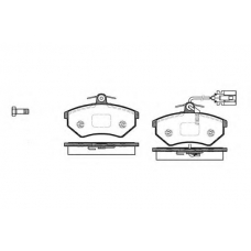 0134.62 QUINTON HAZELL Комплект тормозных колодок, дисковый тормоз