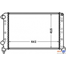 8MK 376 724-791 HELLA Радиатор, охлаждение двигателя