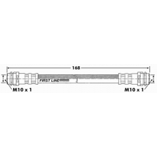 FBH6632 FIRST LINE Тормозной шланг