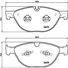 T2040 PAGID Комплект тормозных колодок, дисковый тормоз
