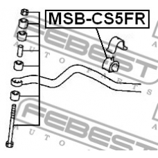 MSB-CS5FR FEBEST Опора, стабилизатор