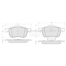 FB210427 FLENNOR Комплект тормозных колодок, дисковый тормоз