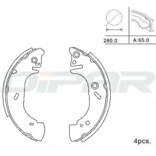DPB1008 DITAS Комплект тормозных колодок