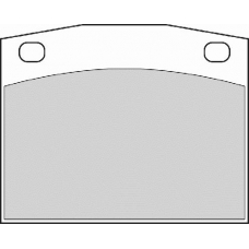 FD813A NECTO Комплект тормозных колодок, дисковый тормоз