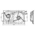 832-0001 TYC Вентилятор, охлаждение двигателя