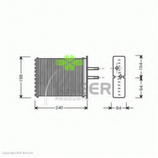 32-0052 KAGER Теплообменник, отопление салона