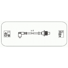 CPS14 JANMOR Комплект проводов зажигания