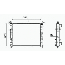 RM0735 EQUAL QUALITY Радиатор, охлаждение двигателя