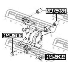 NAB-264 FEBEST Втулка, рычаг колесной подвески