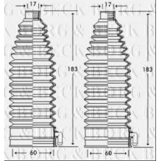 BSG3247 BORG & BECK Пыльник, рулевое управление