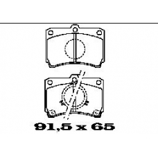 BL1009A2 FTE Комплект тормозных колодок, дисковый тормоз