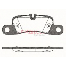 1379.00 METZGER Комплект тормозных колодок, дисковый тормоз