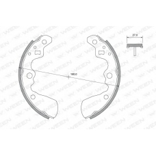 152-2399 WEEN Комплект тормозных колодок