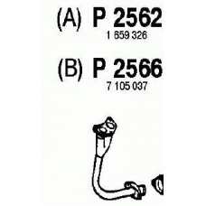P2562 FENNO Труба выхлопного газа