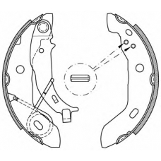 BSA2161.00 OPEN PARTS Комплект тормозных колодок