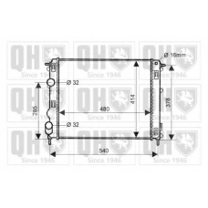 QER2061 QUINTON HAZELL Радиатор, охлаждение двигателя