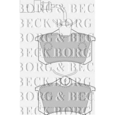 BBP1721 BORG & BECK Комплект тормозных колодок, дисковый тормоз
