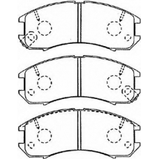 E1N035 AISIN Комплект тормозных колодок, дисковый тормоз