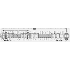 BBH7195 BORG & BECK Тормозной шланг