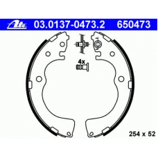 03.0137-0473.2 ATE Комплект тормозных колодок