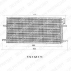 TSP0225393 DELPHI Конденсатор, кондиционер