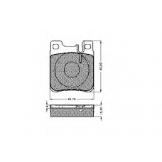 31830 SPIDAN Комплект тормозных колодок, дисковый тормоз