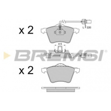 BP3506 BREMSI Комплект тормозных колодок, дисковый тормоз