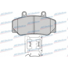 AC058318D AC Delco Комплект тормозных колодок, дисковый тормоз