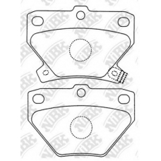 PN1454 NiBK Комплект тормозных колодок, дисковый тормоз