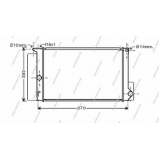 T156A150 NPS Радиатор, охлаждение двигателя