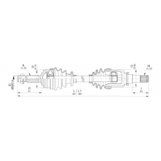 DRS6393.00 OPEN PARTS Приводной вал