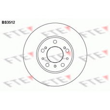 BS3512 FTE Тормозной диск