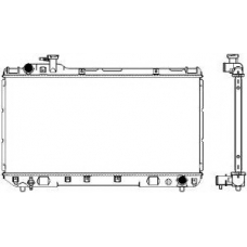 3461-1025 SAKURA  Automotive Радиатор, охлаждение двигателя