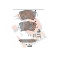 RB1674-203 R BRAKE Комплект тормозных колодок, дисковый тормоз