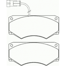 P A6 016 BREMBO Комплект тормозных колодок, дисковый тормоз