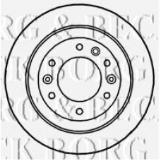 BBD4658 BORG & BECK Тормозной диск
