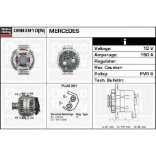 DRB3910 DELCO REMY Генератор