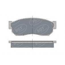 SP 109 SCT Комплект тормозных колодок, дисковый тормоз