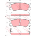 GDB3264 TRW Комплект тормозных колодок, дисковый тормоз