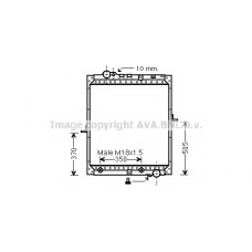ME2237 AVA Радиатор, охлаждение двигателя