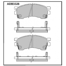 ADB3326 Allied Nippon Тормозные колодки