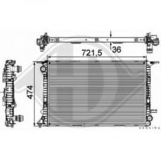 8101807 DIEDERICHS Радиатор, охлаждение двигателя