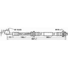 FBH7140 FIRST LINE Тормозной шланг