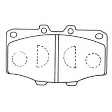 AKD-1002 ASVA Комплект тормозных колодок, дисковый тормоз