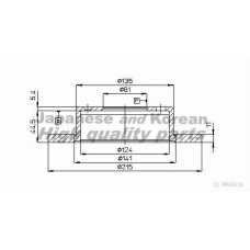 0990-2004 ASHUKI Тормозной диск